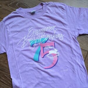 Vtg 1986 Examiner Bay to Breakers T-Shirt Purple 75th Anniversary Single M